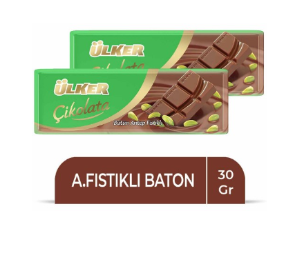 ÜLKER CHOCOLAT AU PİSTACHE 30 GR*12