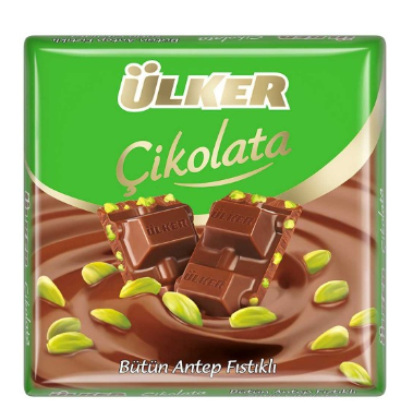 ÜLKER CHOCOLAT PISTACHE CARRE 65GR*6