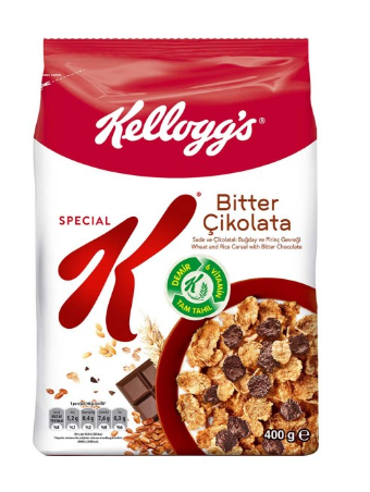 ÜLKER KELLOGG'S BİTTER ÇİKOLATALI 400 GR*10