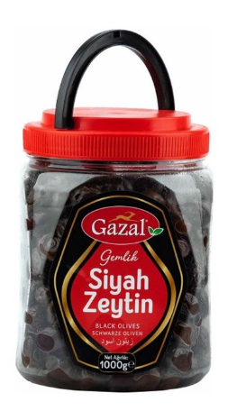 OLIVES GEMLIK NOIRES GAZAL 1000 GR *6