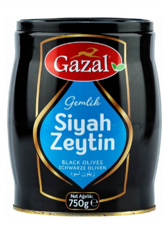 GAZAL 750 GR BLACK GEMLİK OLİVES *6