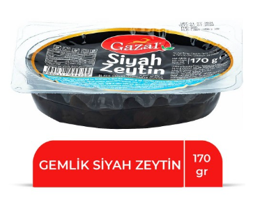 OLIVES GEMLIK NOIRES GAZAL 170 GR *32