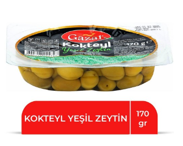 GAZAL 170 GR YEŞİL KOKTEYL ZEYTİN *32