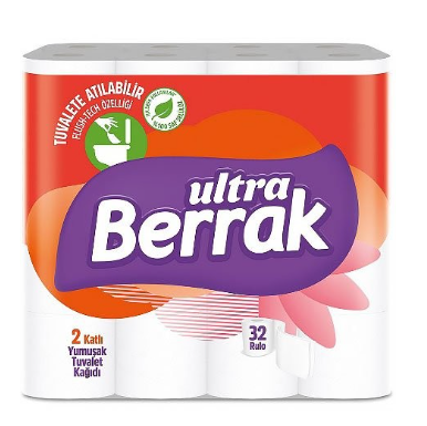 BERRAK TOILET PAPER 32 PIECE *3