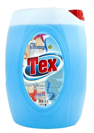 TEX SAVON LIQUIDE POUR LES MAINS 5 KG LUXE (BLEU)*4