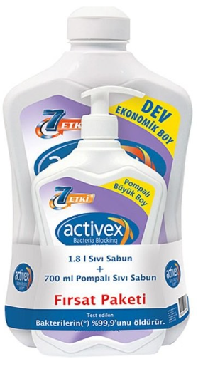 ACTİVEX SIVI SABUN 1.5LT+700ML HASSAS*8