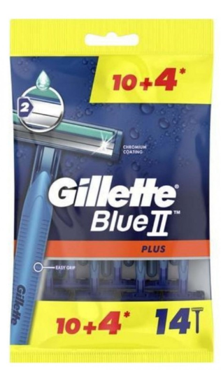 GİLLETTE BLUE 2 PLUS POŞ.10+4 PCS GIFT*20