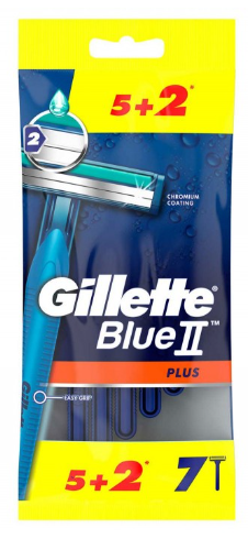 GİLETTE BLUE 2 PLUS 5 Lİ POŞET+2 Lİ HEDİYE*24