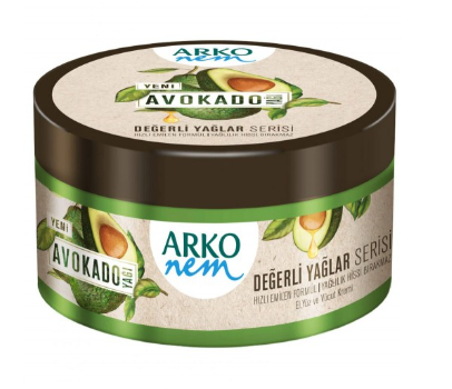 ARKO KREM 250 ML DEĞERLİ YAĞLAR AVOKADO*12