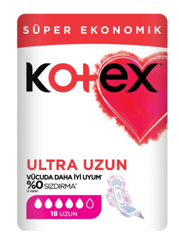 KOTEX ULTRA QUADRO LONG 18 LI * 12