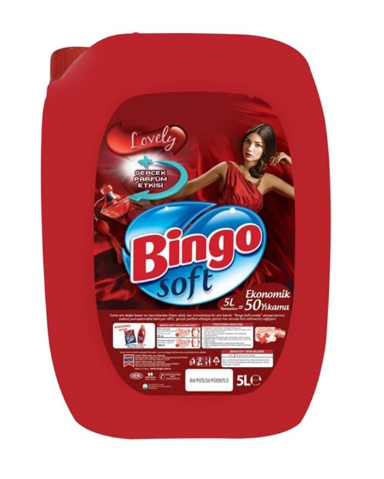 BİNGO SOFT LOVELY 5 LT*4