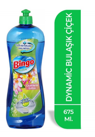 BINGO DETERGENTS VAISSELLE DYNAMIQUE 675 GR FLEUR * 16