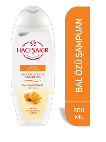 H.ŞAKİR SHAMPOING 500ML(MIEL )CHEVEUX FIN*12