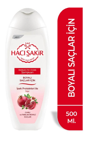 H.ŞAKİR SHAMPOING 500ML GRENADE POUR CHEVEUX COLORES*12