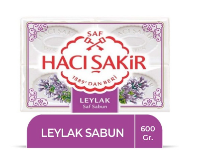 H.ŞAKİR 600GR SABUN LEYLAK*15 (4'LÜ)