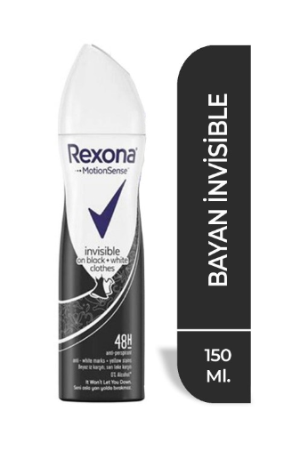 REXONA DEO 150 ML BAYAN INVİSİBLE NOIR-BLANC*1