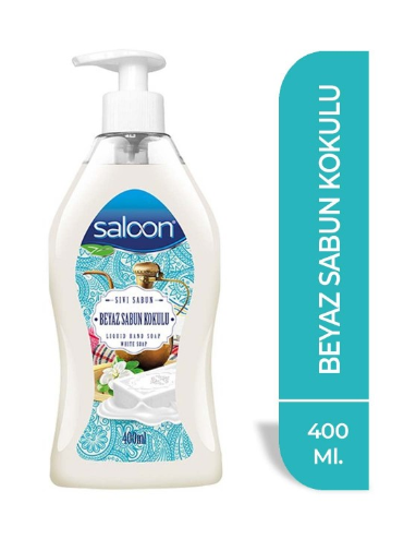 SALON LIQUID SOAP 400ML WHITE SOAP SMELL*12