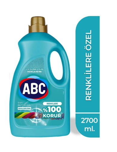 ABC DÉTERGENT À LESSIVE LIQUIDE 3000ML COLORÉ*6