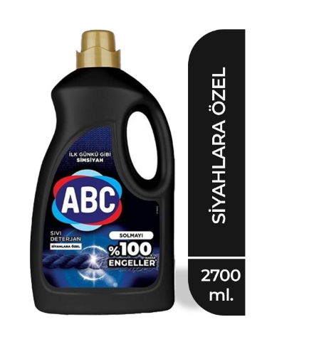 ABC DÉTERGENT À LESSIVE LIQUIDE 3000ML NOIR*6