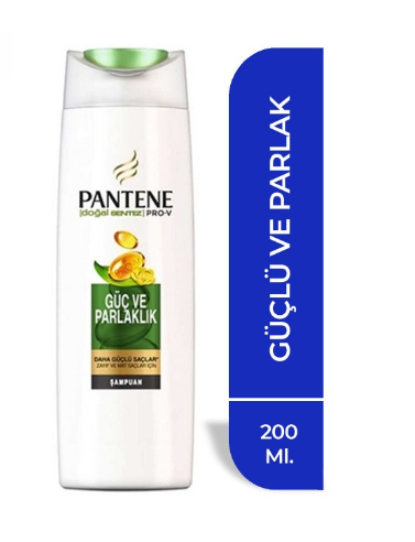 PANTENE ŞAMPUAN 200ML GÜÇLÜ VE PARLAK*6