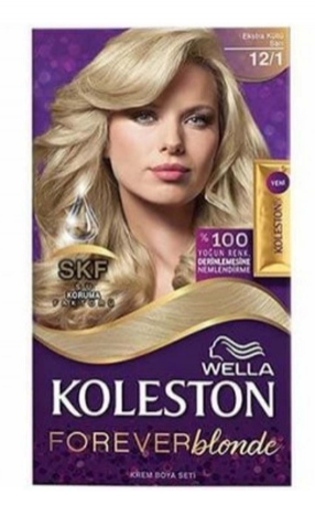 KOLESTON COLORATION POUR CHEVEUX 12.01 JAUNE CENDRE * 3