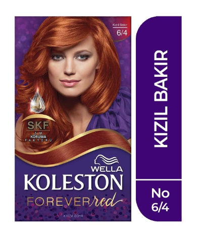 KOLESTON HAIR DYE 6/4 RED COPPER * 3