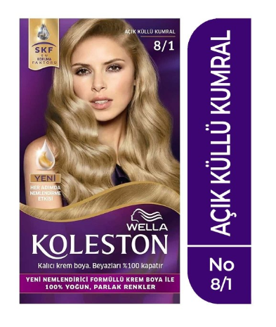 KOLESTON HAIR DYE 8.1 LIGHT ASH BLONDE * 3