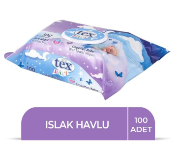 TEX SOFT ISLAK HAVLU 100LÜ MOR*24