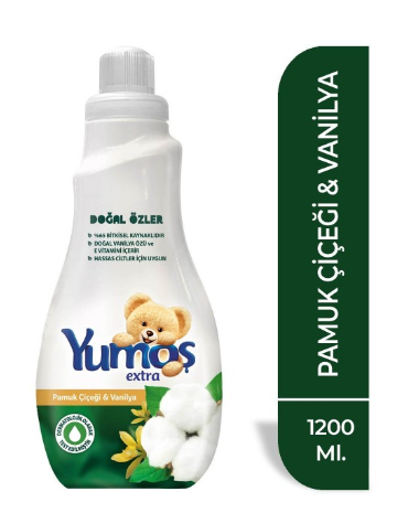 YUMOŞ 1200 ML EXTRA VANİLYA PAMUK*9