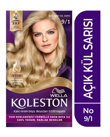 KOLESTON HAIR DYE 9/1 SPECIAL LIGHT BLONDE * 3