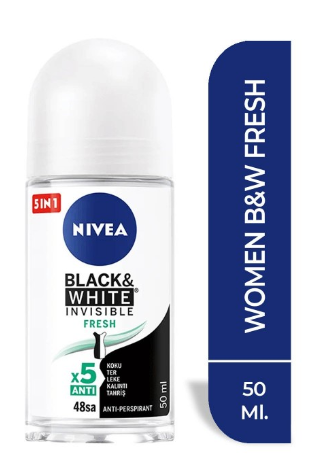 NIVEA ROLL-ON 50 ML FEMME BLACK & WHITE FRESH*1