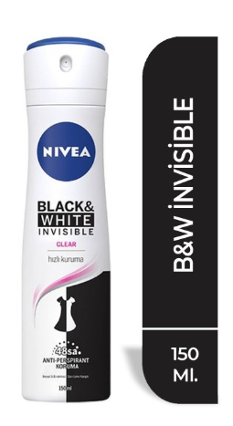 NİVEA DEO 150 ML BAYAN INVISIBLE CLEAR*1