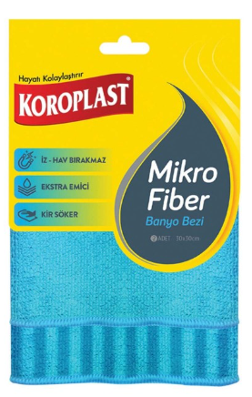 KOROPLAST MİKROFİBER BANYO BEZİ 2Lİ*24