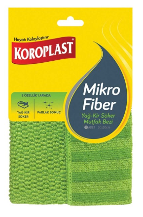 KOROPLAST MİCRO FİBER YAĞ-KİR SÖKÜCÜ MUTFAK BEZİ*24