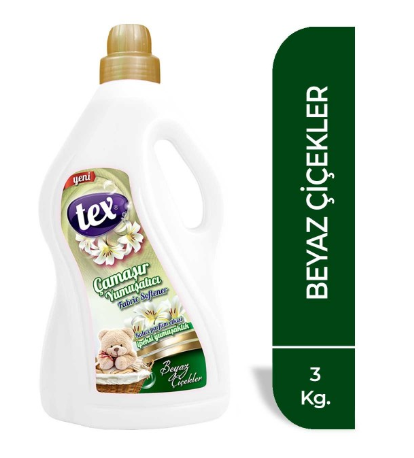 TEX YUMUŞ. 3 KG BEYAZ ÇİÇEKLER(BEYAZ)*6