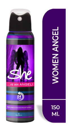 SHE DEODORANT 150 ML WOMEN ANGEL*1