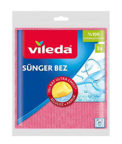 VİLEDA SÜNGER BEZİ 3LÜ*10