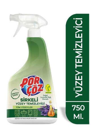 PORÇÖZ SURFACE CLEANER WITH VINEGAR 750 ML*12