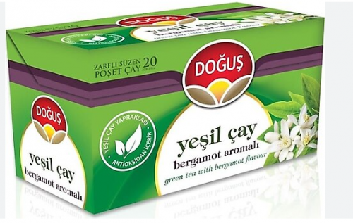 DOĞUŞ THÉ VERT BERGAMOTE SACHET*12