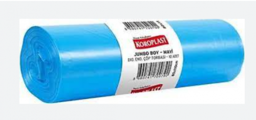 KOROPLAST EKONOMİK ENDÜSTRİYEL ÇÖP TORBASI JUMBO MAVİ*20