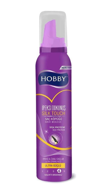 HOBBY HAIR MOUSSE 150 ML SILK TOUCH *12