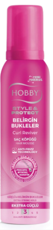 HOBBY HAIR MOUSSE 150 ML BOUCLES VISIBLES*12
