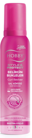 HOBBY HAIR FOAM 150 ML VISIBLE CURLS*12