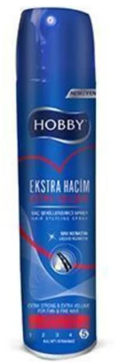 HOBBY SAÇ SPREY 250 ML EKSTRA HACİM*12