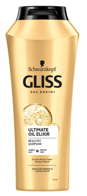 GLİSS SHAMPOING 525 ML ÉLIXIR À L'HUILE ULTIME *6