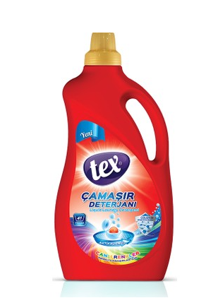 DÉTERGENT À LESSIVE LIQUIDE TEX 2,5 KG COULEURS VIVES*6