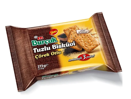 ETİ BURÇAK TUZLU ÇÖREK OTLU 273GR*16