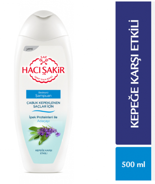 HACI SHAKİR 500ML SAGE TEA DANDRUFF*12