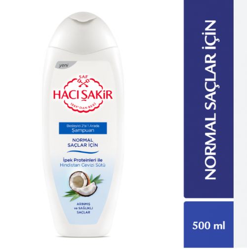 H.ŞAKİR SHAMPOING 500ML(NOIX DE COCO)NORMAL*12