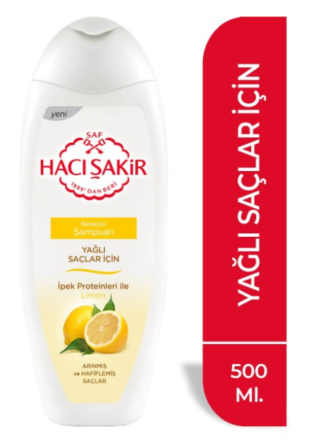 H.ŞAKİR SHAMPOING 500ML(CITRON) CHEVEUX GRAS *12